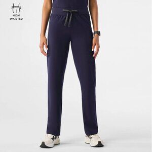 Figs Navy Livingston High Waisted Scrub Pants Size XS